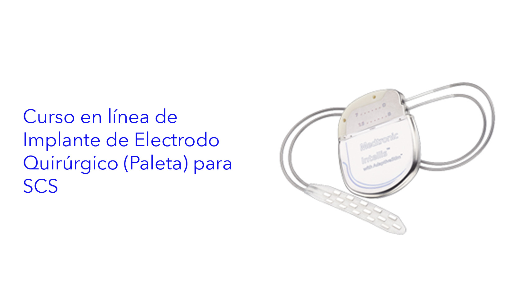 Pain SCS implante de teste e definitivo.